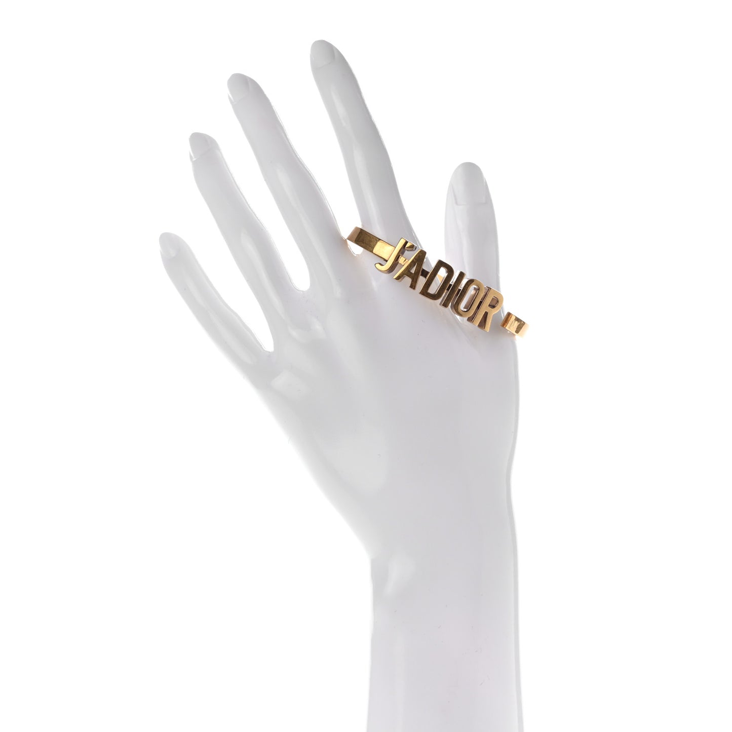 Metal J'Adior Bracelet Cuff Gold