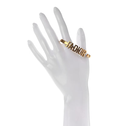 Christian Dior Metal J'Adior Bracelet Cuff Gold 2 of 4