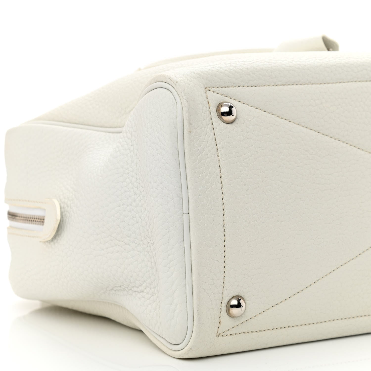 Hermes Taurillon Clemence Victoria II 35 White 9 of 14