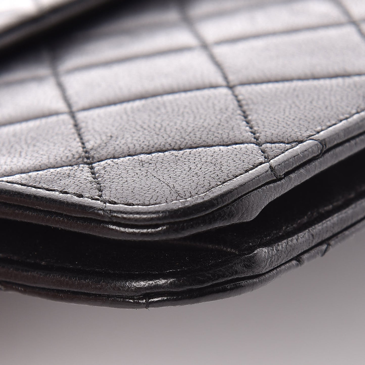 Lambskin Quilted Medium Single Flap Black