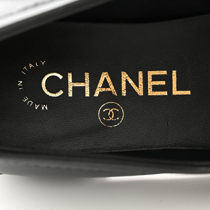 Chanel Lambskin Quilted CC Turnlock Loafers 37 Black 6 of 8