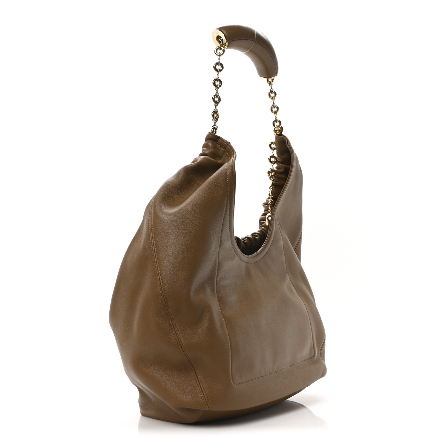 Loewe Mellow Nappa Medium Squeeze Bag Oak 3 of 9
