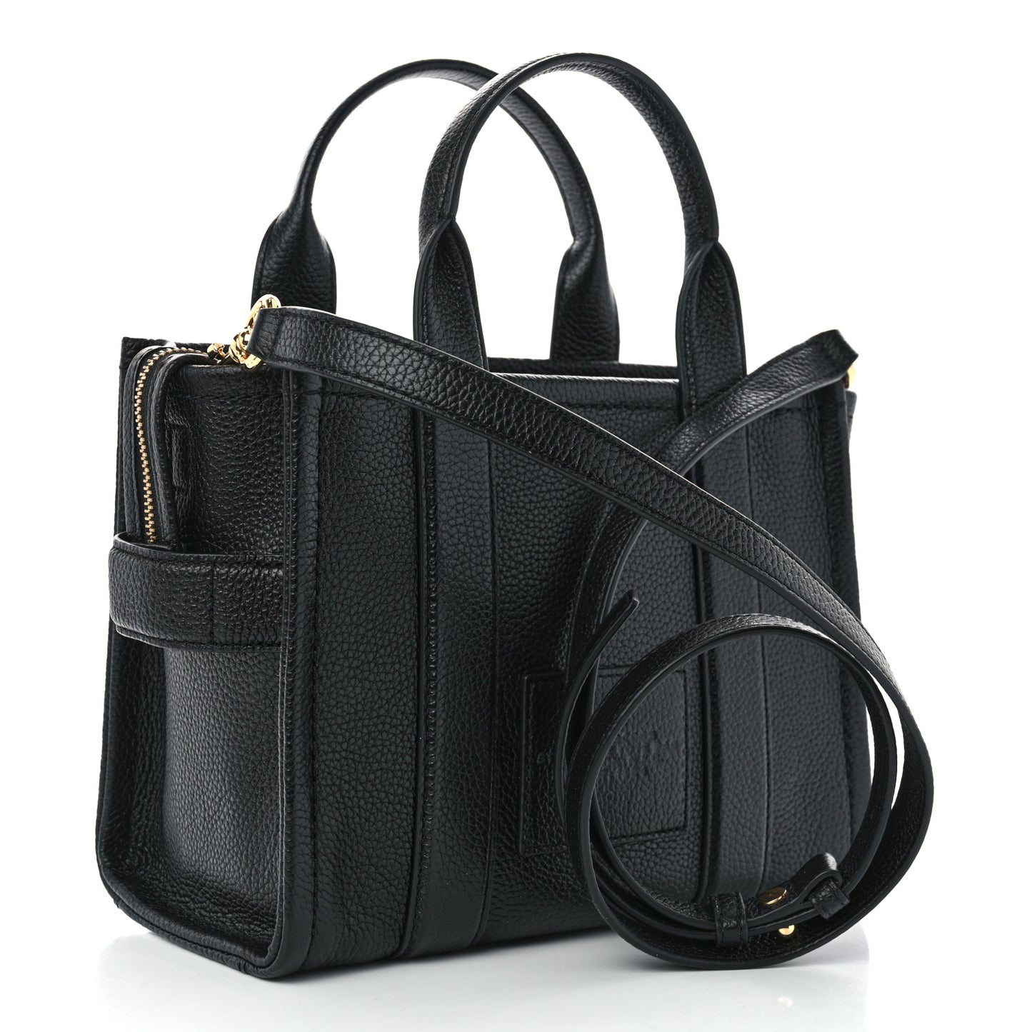 Grained Calfskin Small The Tote Bag Black