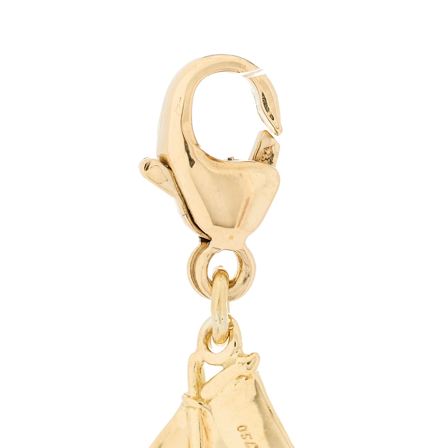 18K Yellow Gold Sailboat Charm
