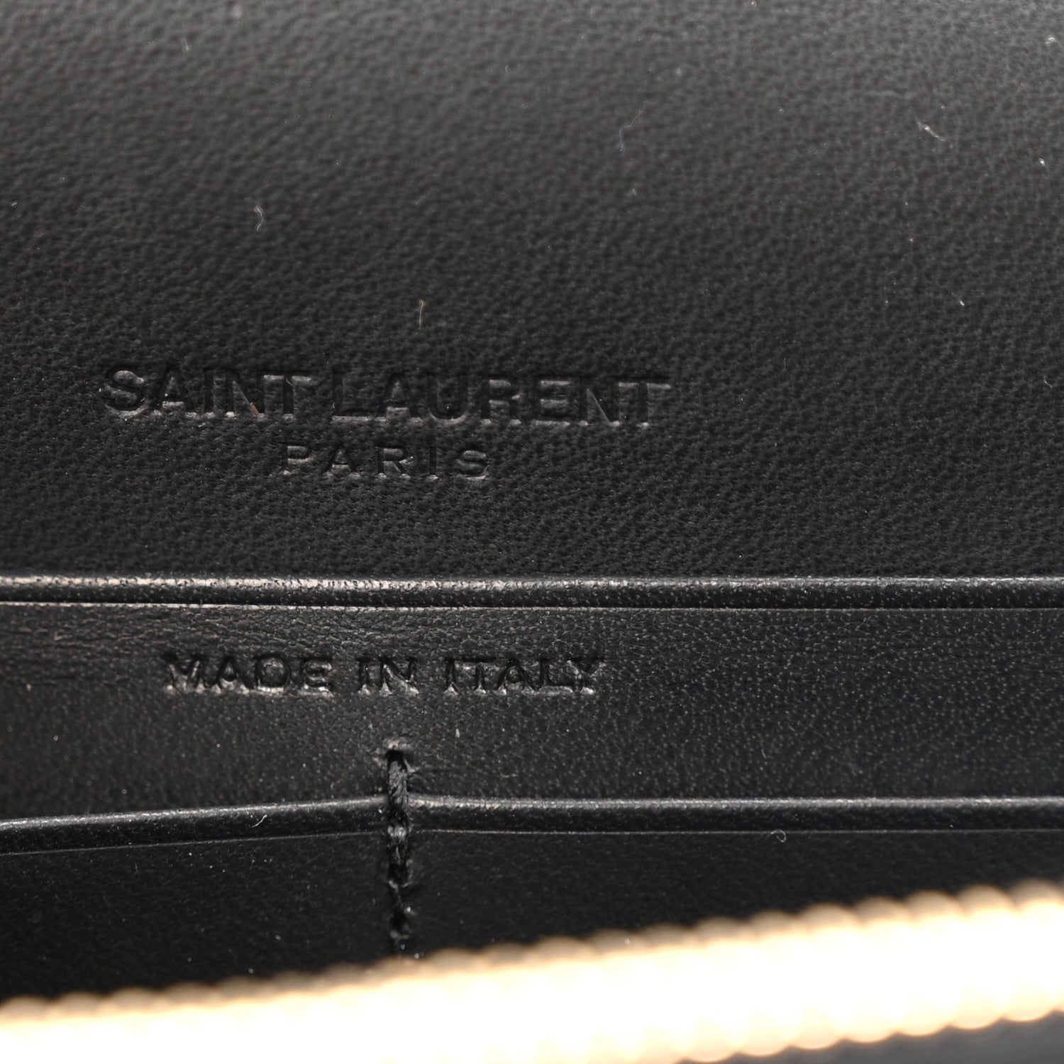 Saint Laurent Pony Hair Leopard Print Classic Monogram Kate Tassel Chain Wallet Black 6 of 11