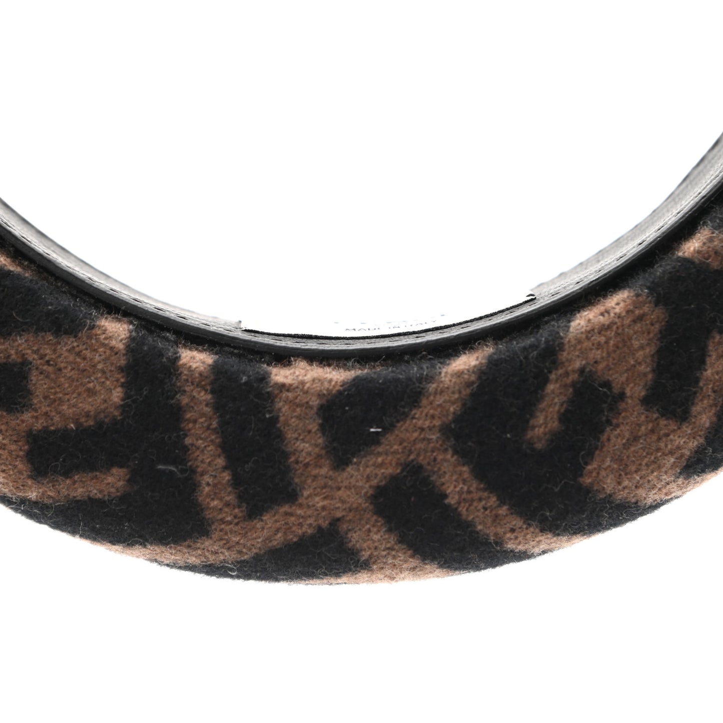 Wool Cashmere FF Logo Headband Tobacco