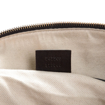 Gucci Monogram Vintage Web Medium Boston Dark Brown 16 of 18