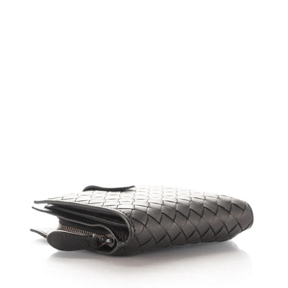 Bottega Veneta Nappa Intrecciato French Flap Wallet Nero Black 4 of 8