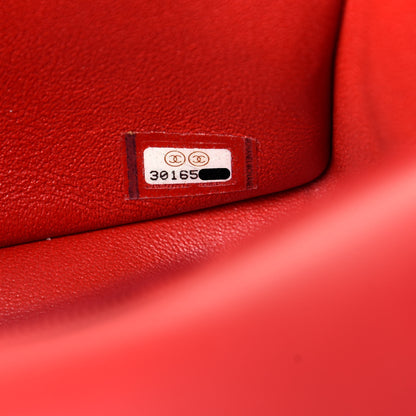 Chanel Lambskin Quilted Mini Rectangular Flap Red 7 of 9