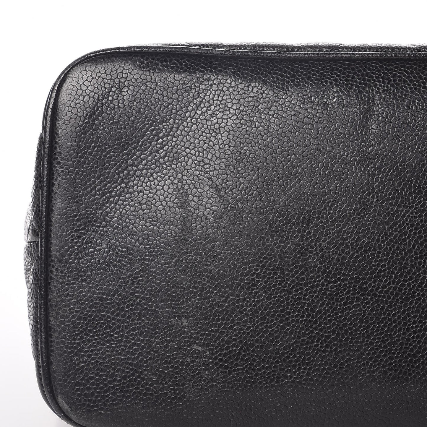 Caviar Quilted Medallion Tote Black