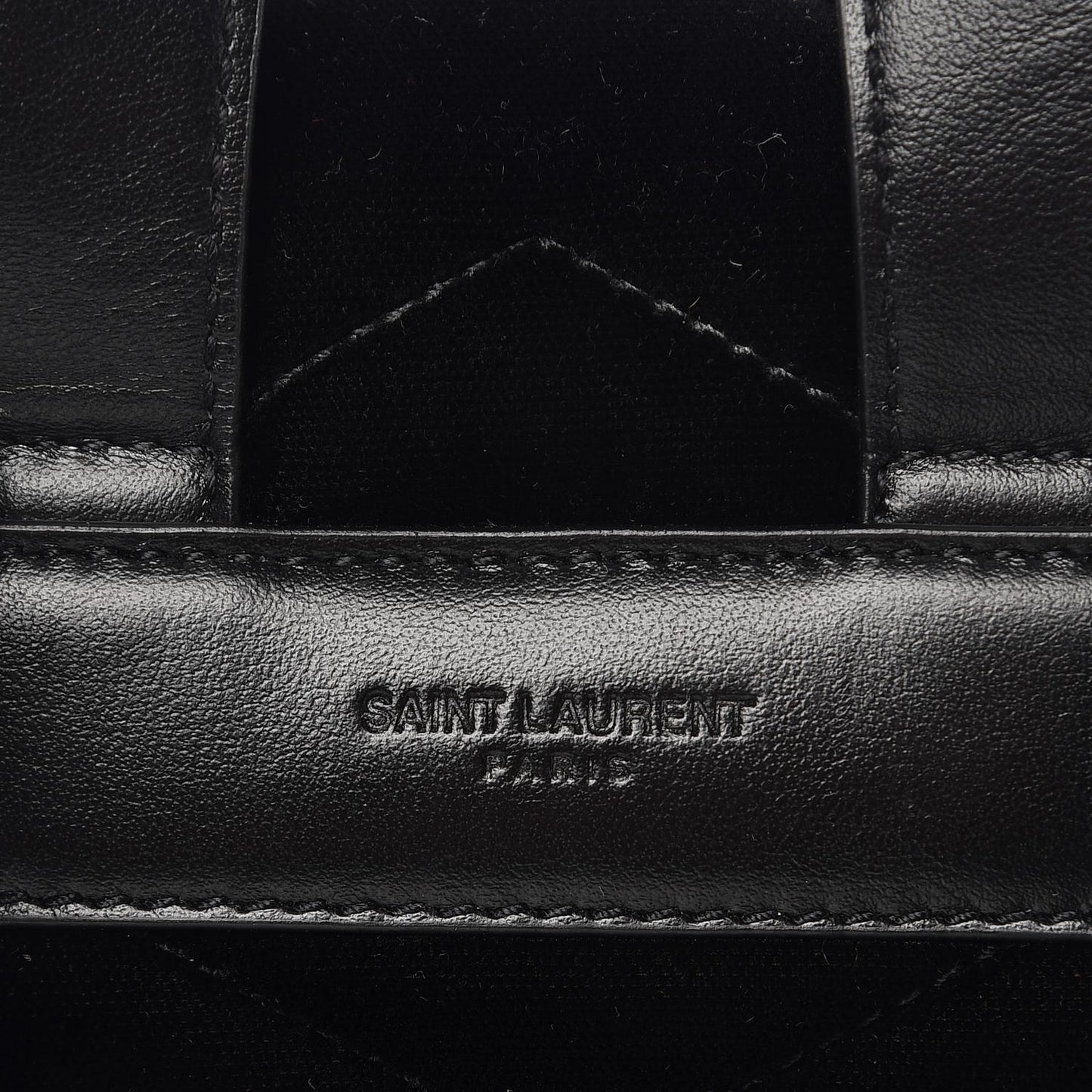 Velvet Y Quilted Monogram Small Loulou Backpack Black