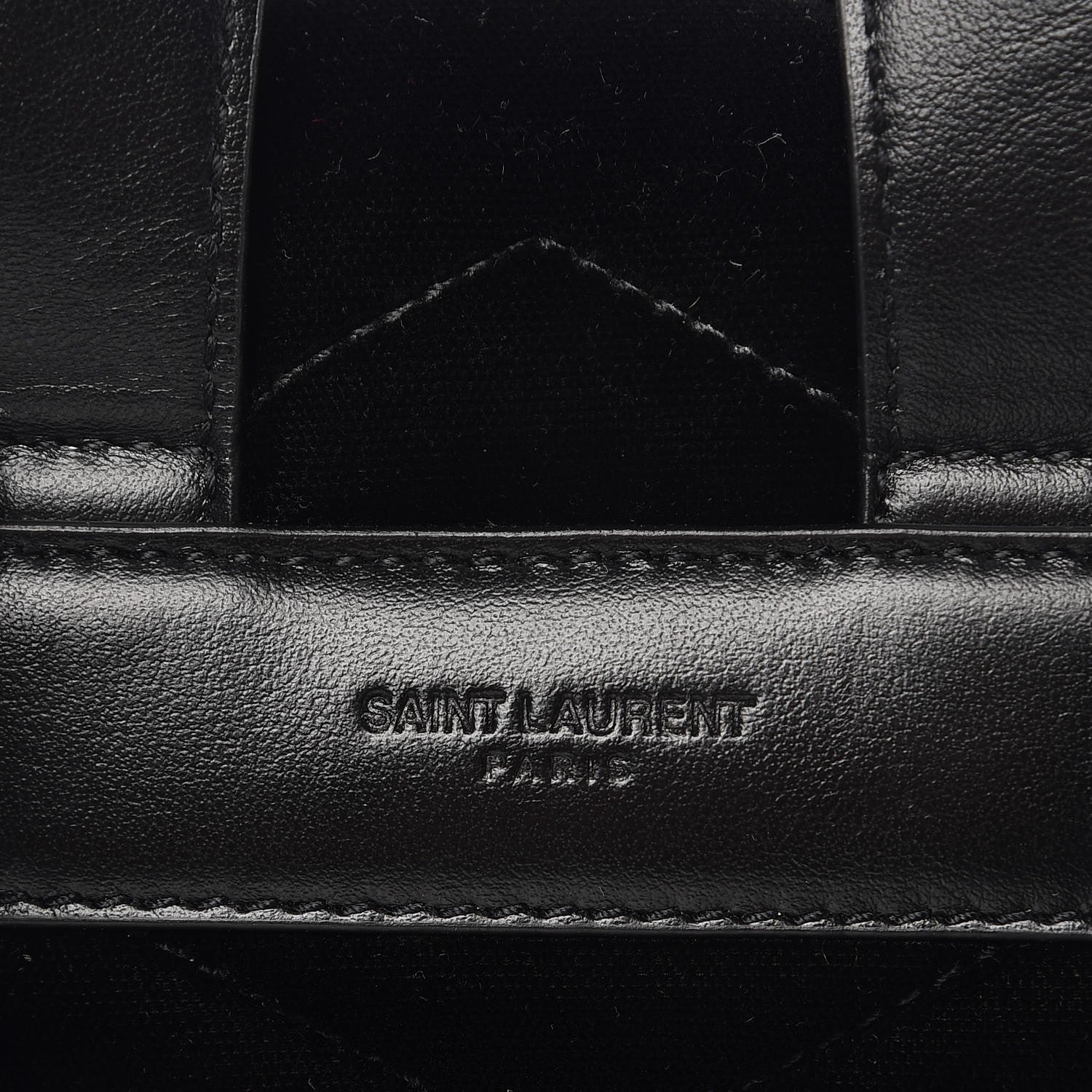 Saint Laurent Velvet Y Quilted Monogram Small Loulou Backpack Black 7 of 8