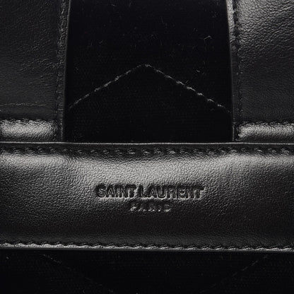 Saint Laurent Velvet Y Quilted Monogram Small Loulou Backpack Black 7 of 8