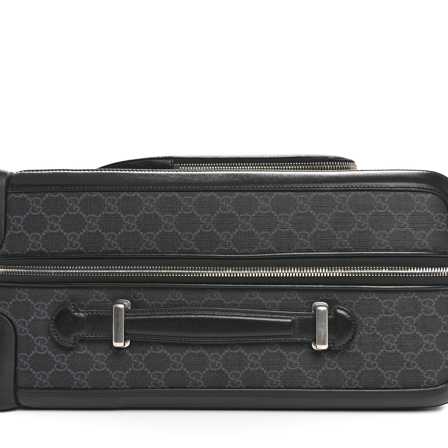 GG Supreme Monogram Calfskin Carry On Trolley Black