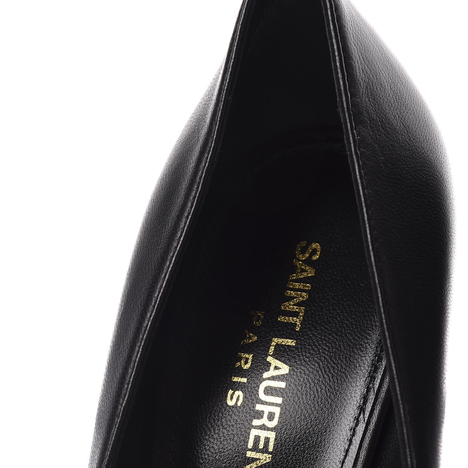 Saint Laurent Calfskin Opyum 85 Pumps 38.5 Black 6 of 10
