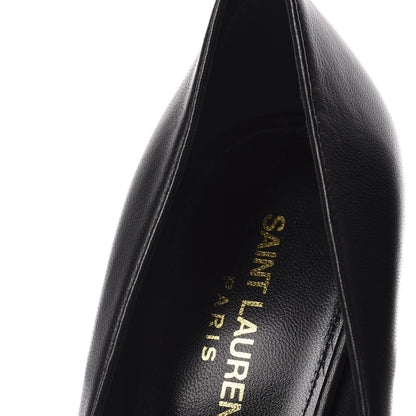 Saint Laurent Calfskin Opyum 85 Pumps 38.5 Black 6 of 10