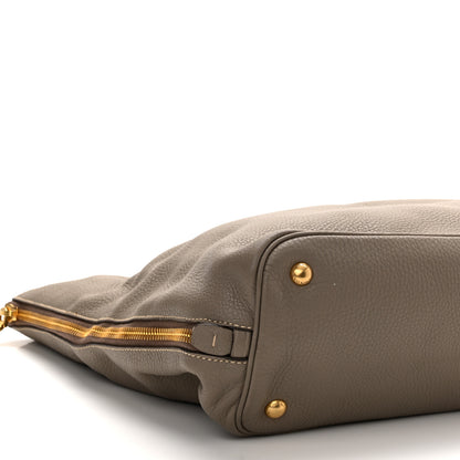 Prada Vitello Daino Zippered Tote Argilla 9 of 14