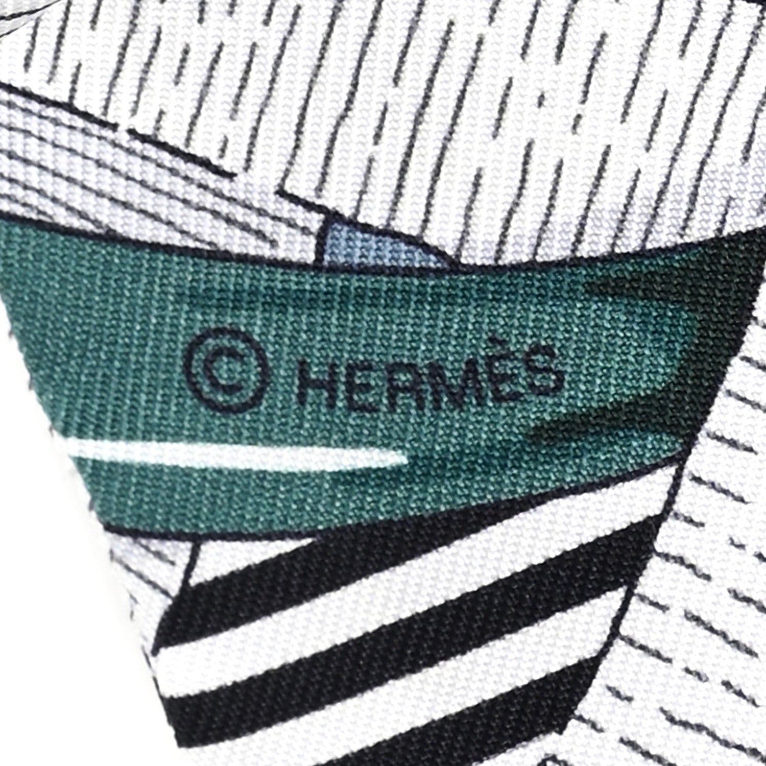 Hermes Silk Twilly Mors a Jouets Chemise Marine White 3 of 3