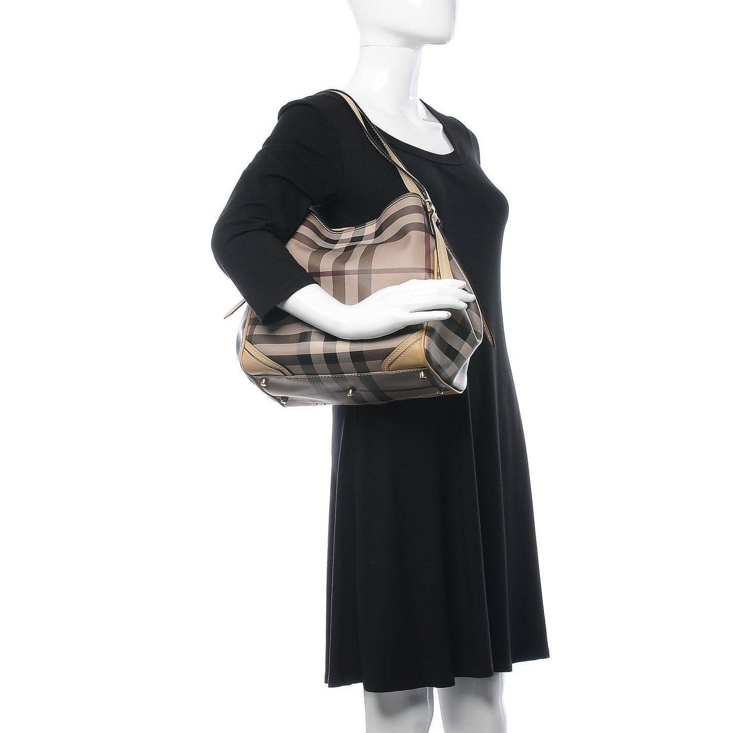 Smoked Check Small Canterbury Tote Trench