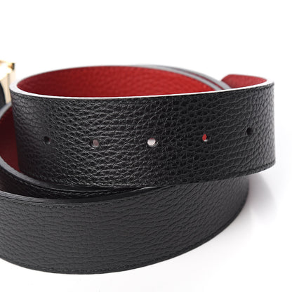 Gucci Calfskin 1973 Reversible Belt 95 38 Black Red 5 of 6