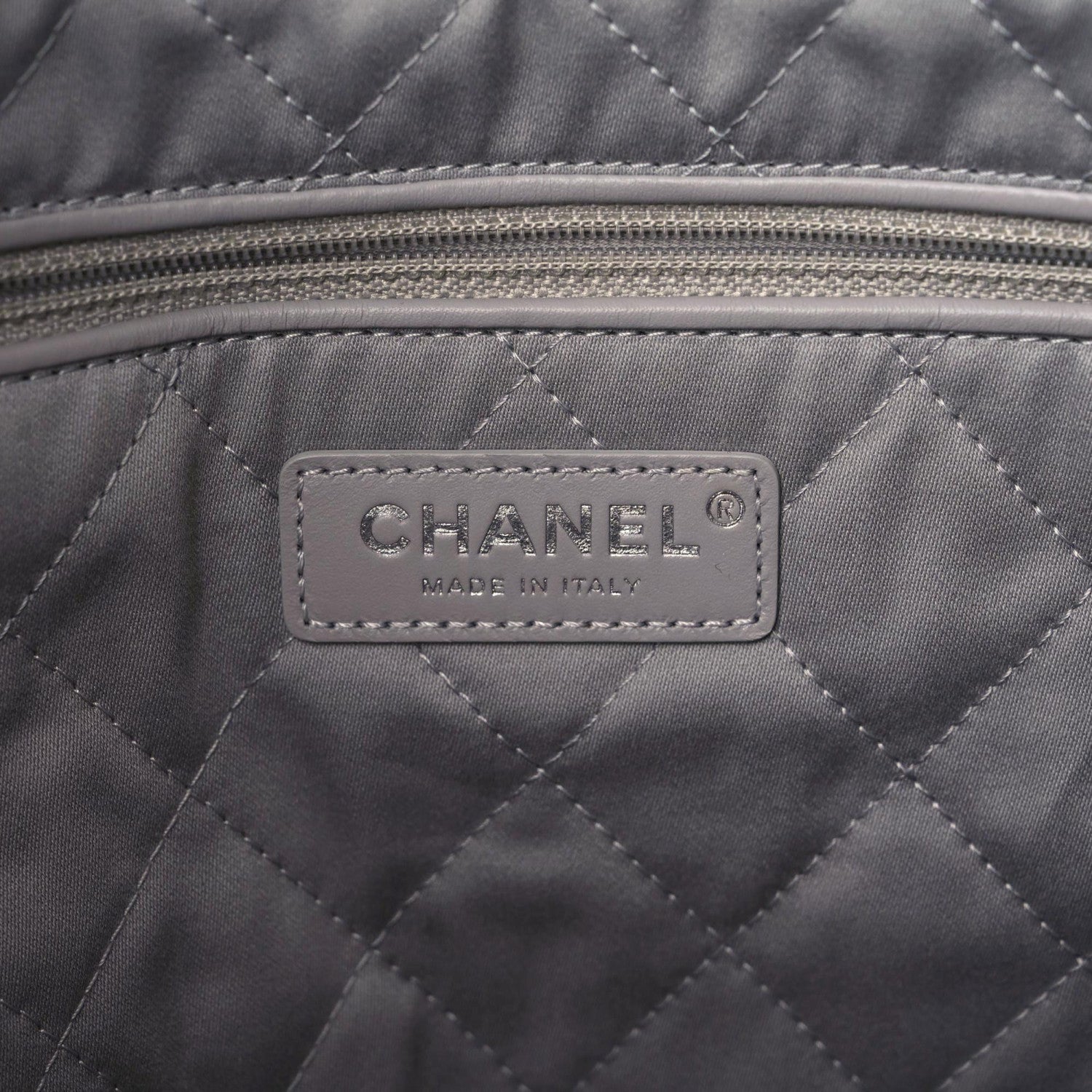 Chanel Shiny Calfskin Quilted Small Chanel 22 Grey 11 of 12