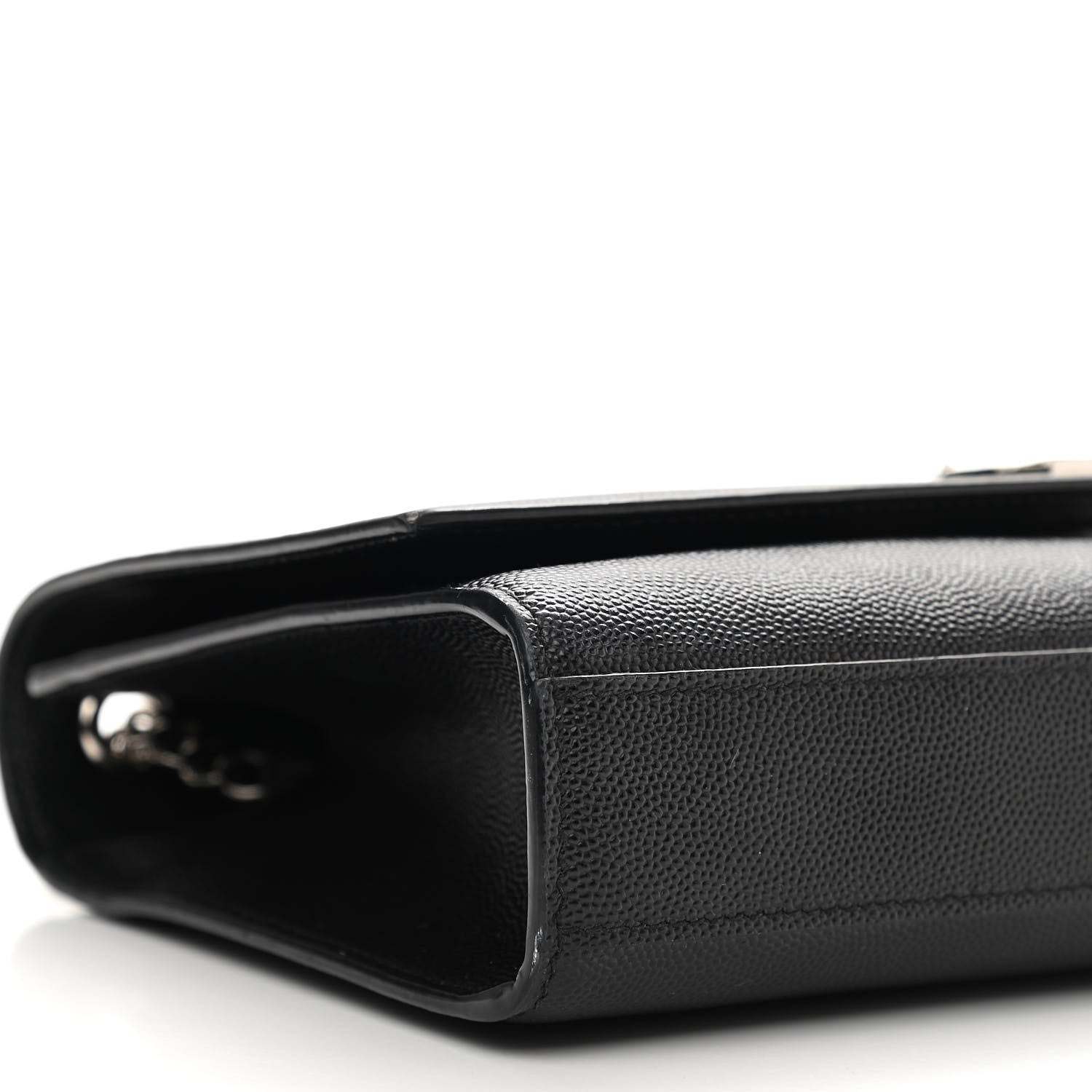 Saint Laurent Grain De Poudre Small Monogram Kate Satchel Black 9 of 10