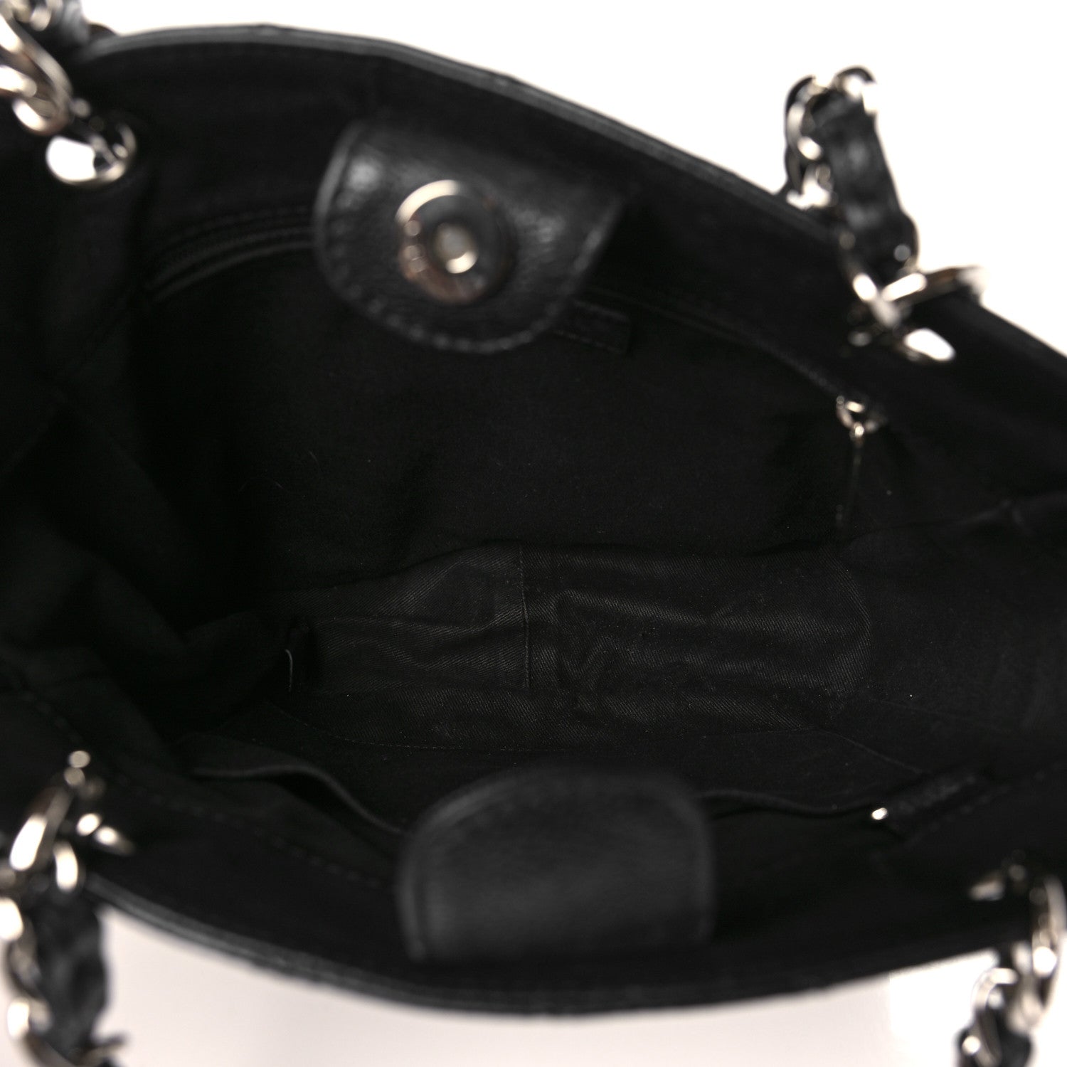Chanel Caviar Quilted Petit Shopping Tote PST Black 5 of 9