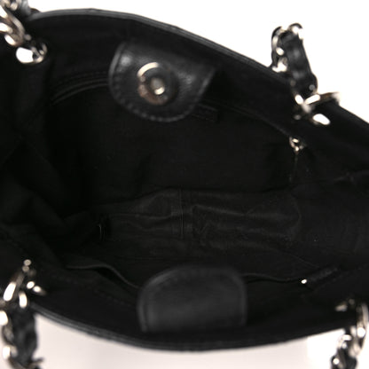 Chanel Caviar Quilted Petit Shopping Tote PST Black 5 of 9