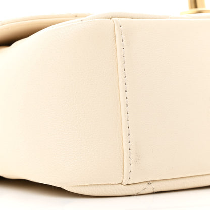 Chanel Lambskin Quilted CC Coin Flap Bag White 9 of 12