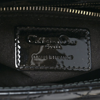 Christian Dior Patent Cannage Mini Lady Dior Black 7 of 9
