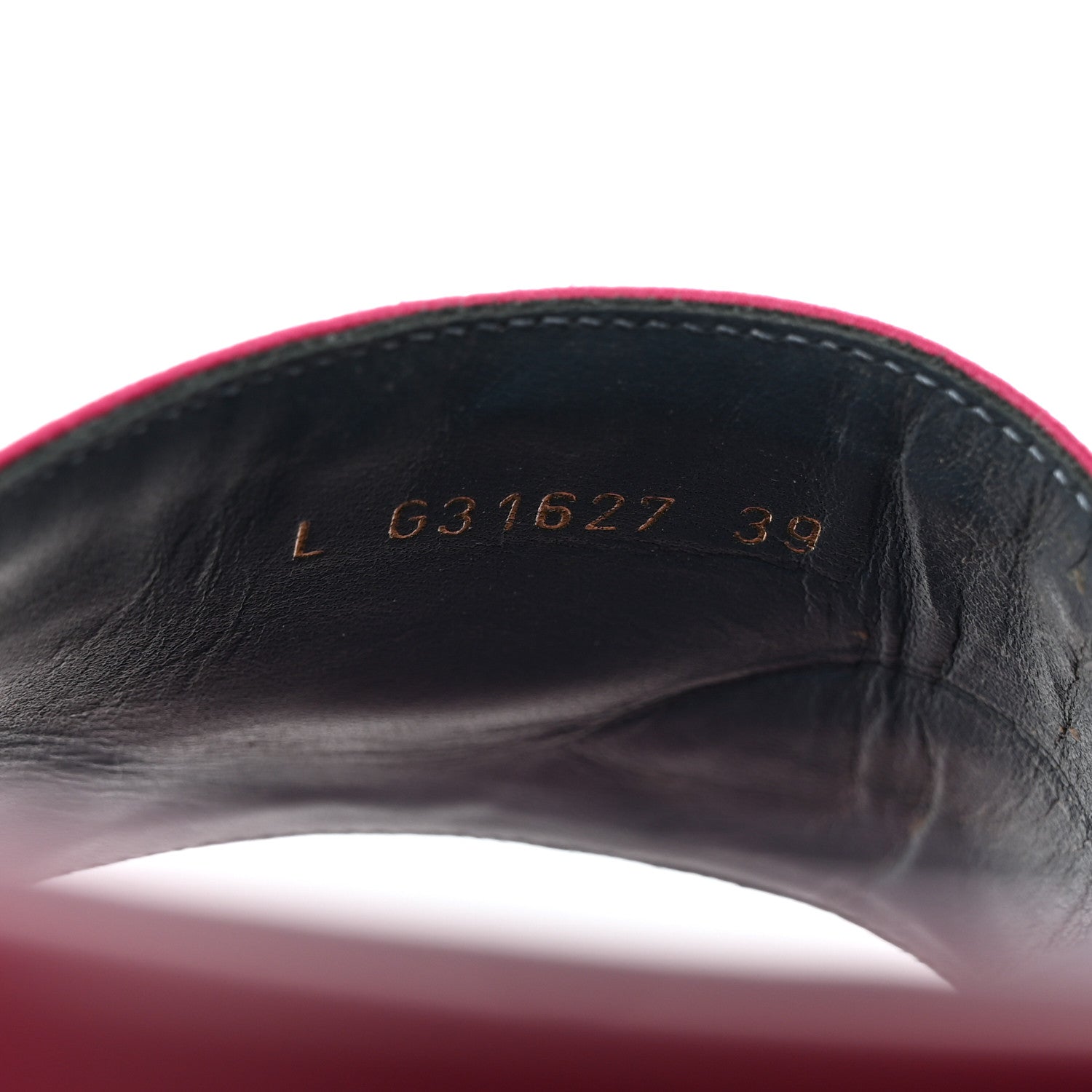 Chanel Satin Chain Flat Sandals 39 Dark Fuchsia 7 of 9