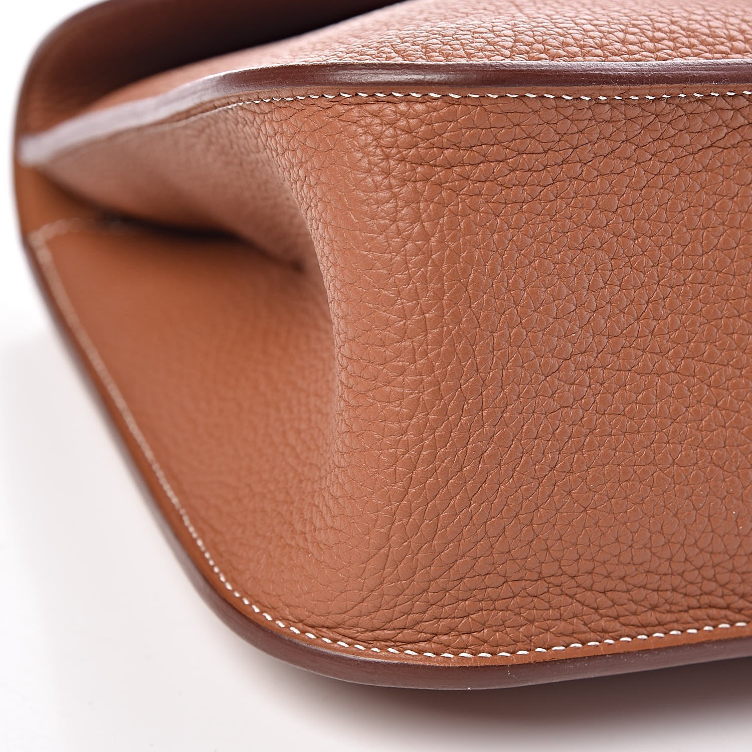 Hermes Taurillon Clemence Halzan 31 Gold 8 of 11