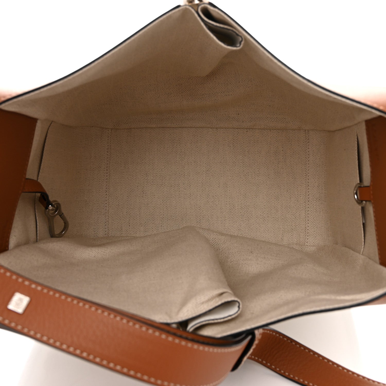Loewe Calfskin Small Hammock Shoulder Bag Light Oat Tan 5 of 10