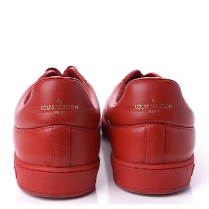 Louis Vuitton Calfskin Luxembourg Sneakers 10 Red 6 of 12