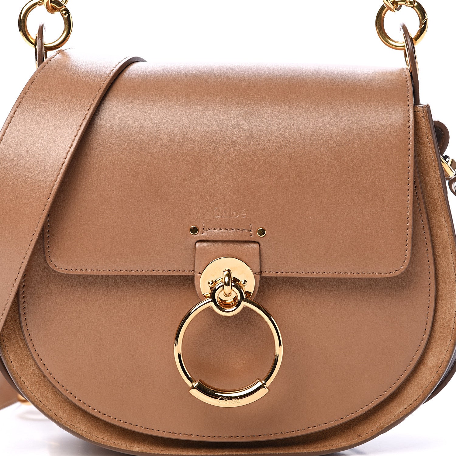 Chloe Calfskin Large Tess Bag Nut 7 of 17