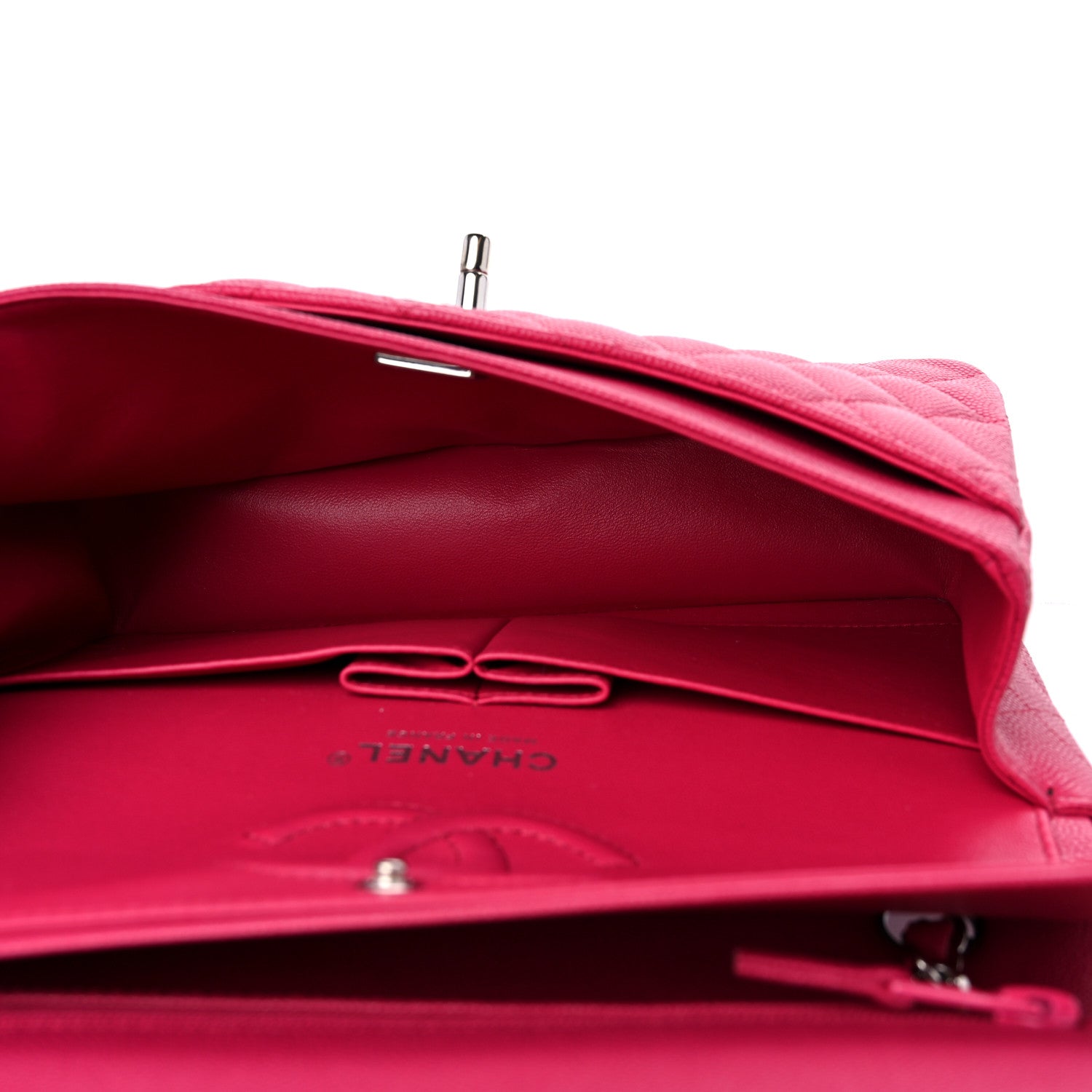 Chanel Caviar Quilted Small Double Flap Dark Pink 5 of 10