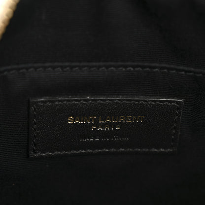 Saint Laurent Calfskin Matelasse Monogram Lou Camera Bag Crema Soft 6 of 12