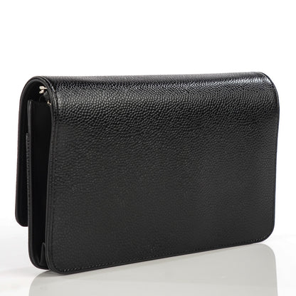 Chanel Caviar Timeless CC Wallet on Chain WOC Black 3 of 9