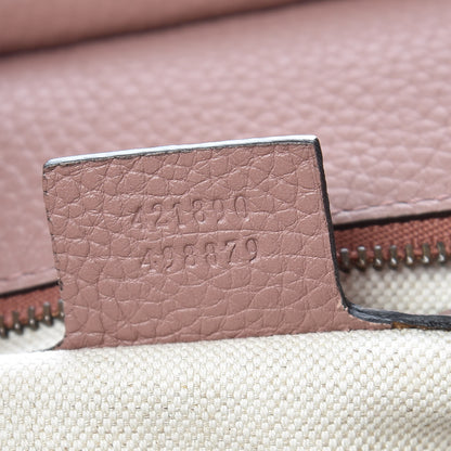 Gucci Calfskin Small GG Marmont Top Handle Bag Rosy Phard 7 of 9