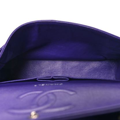 Chanel Patent Calfskin Quilted Medium Double Flap Purple 5 of 13