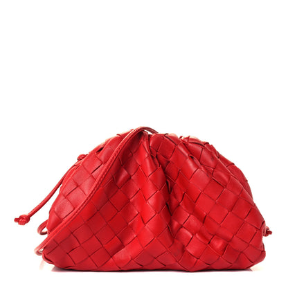 Bottega Veneta Nappa Intrecciato The Mini Pouch Bright Red 1 of 11