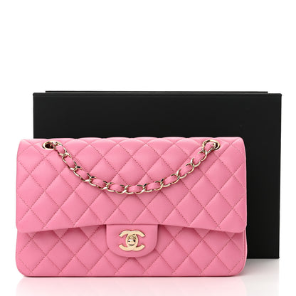 Chanel Caviar Quilted Medium Double Flap Pink 11 of 11