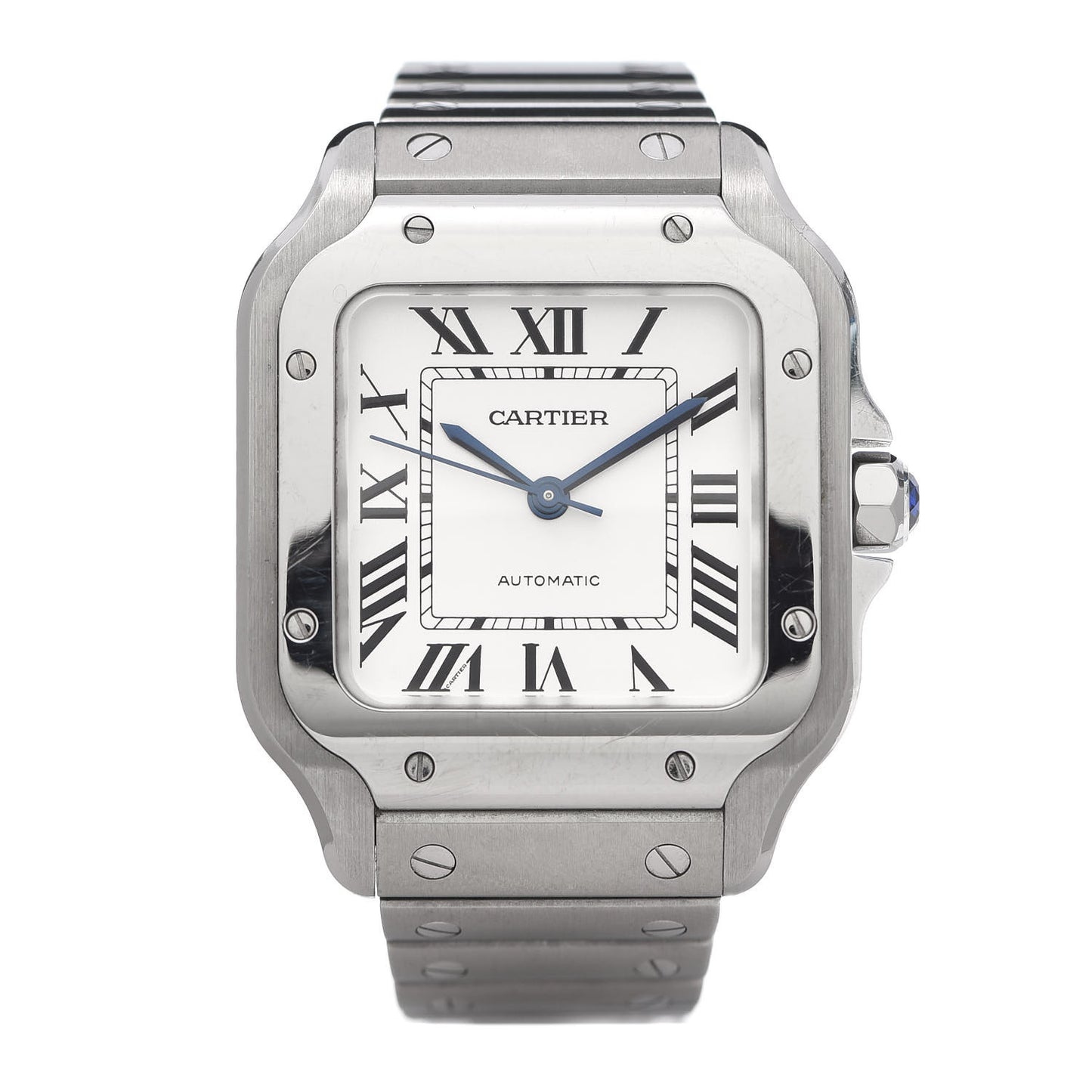 Stainless Steel 35mm Santos de Cartier Automatic Watch