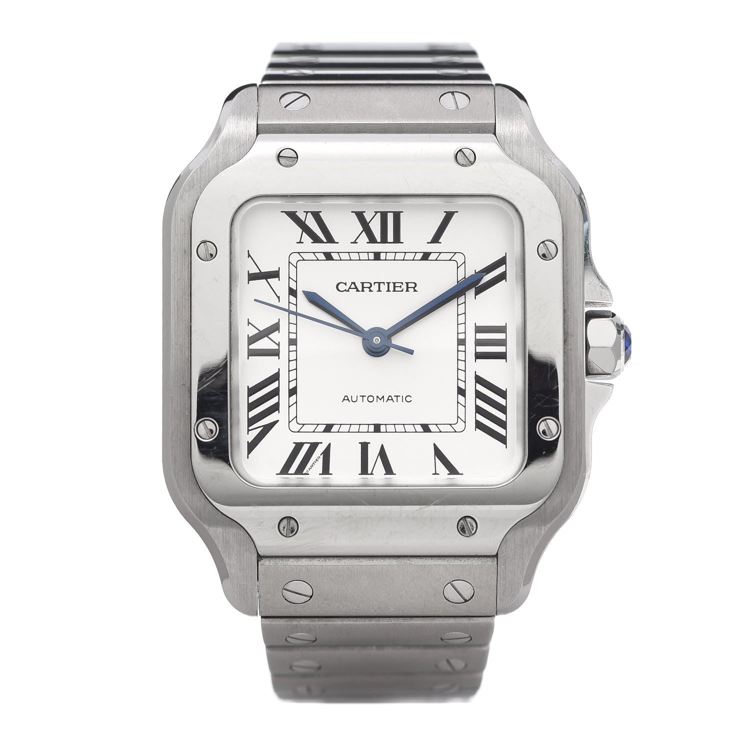 Cartier Stainless Steel 35mm Santos de Cartier Automatic Watch 1 of 7