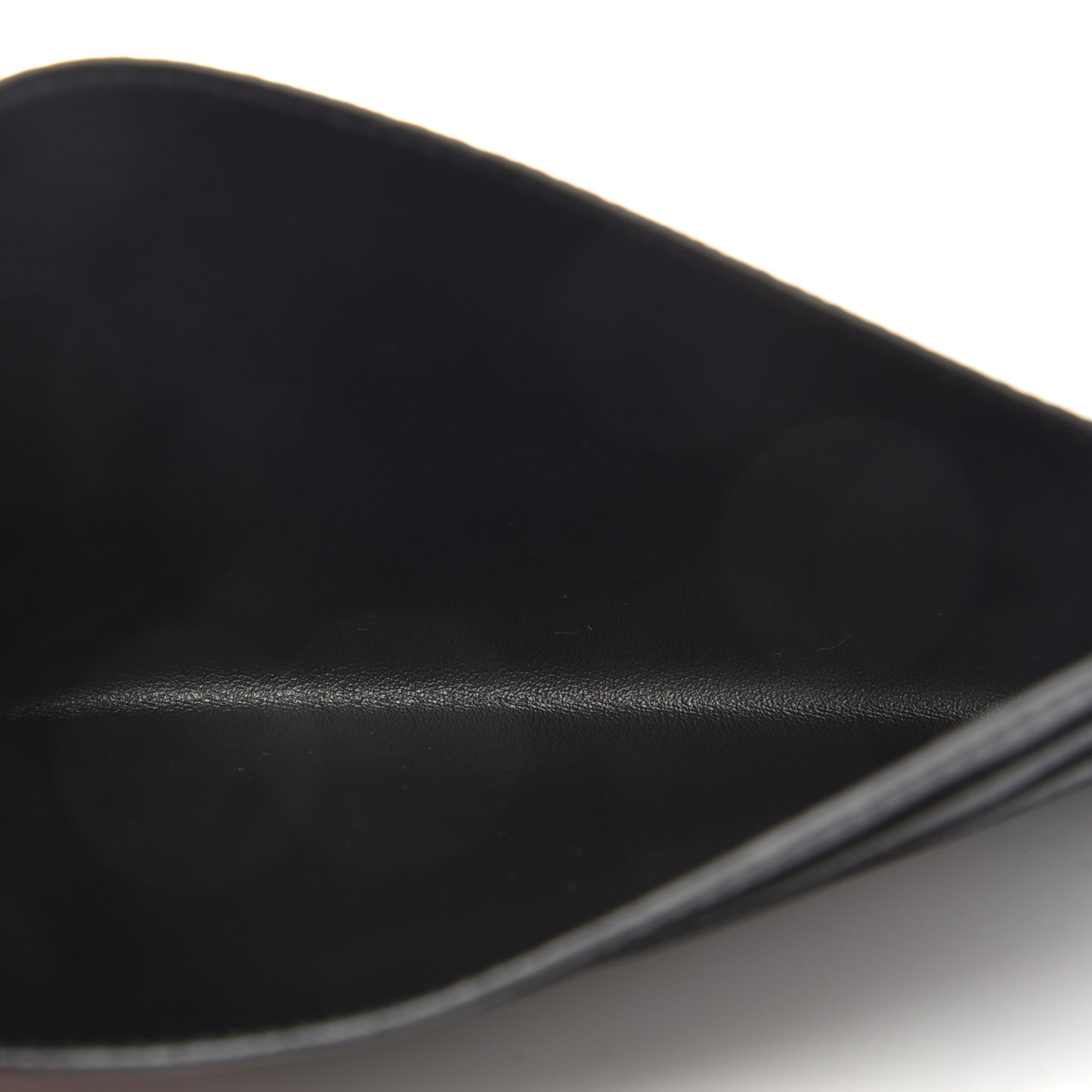 Calfskin Felicie Chain Wallet Card Holder Insert Black