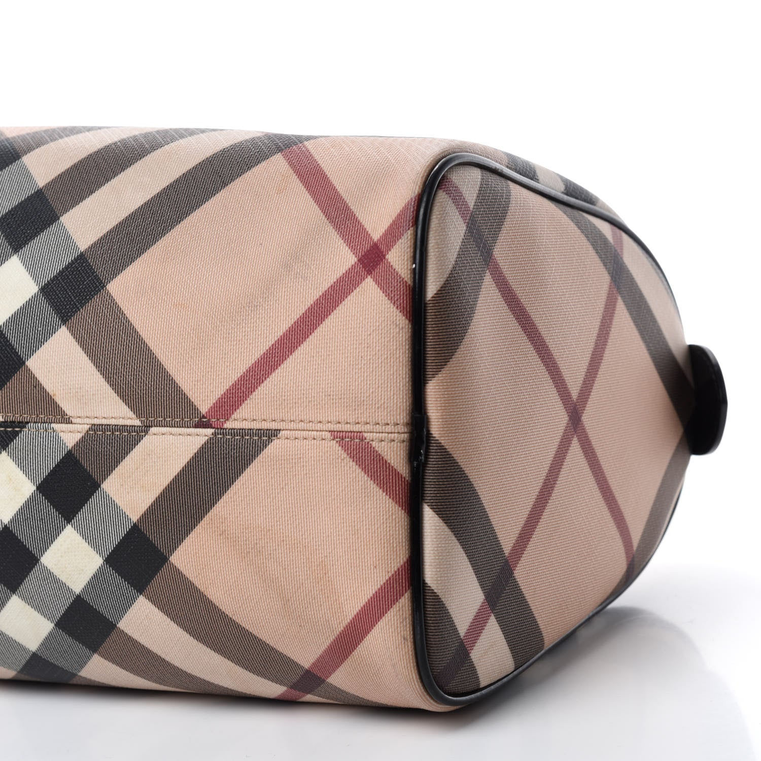 Burberry Nova Check Small Chester Bowling Bag Black 7 of 17