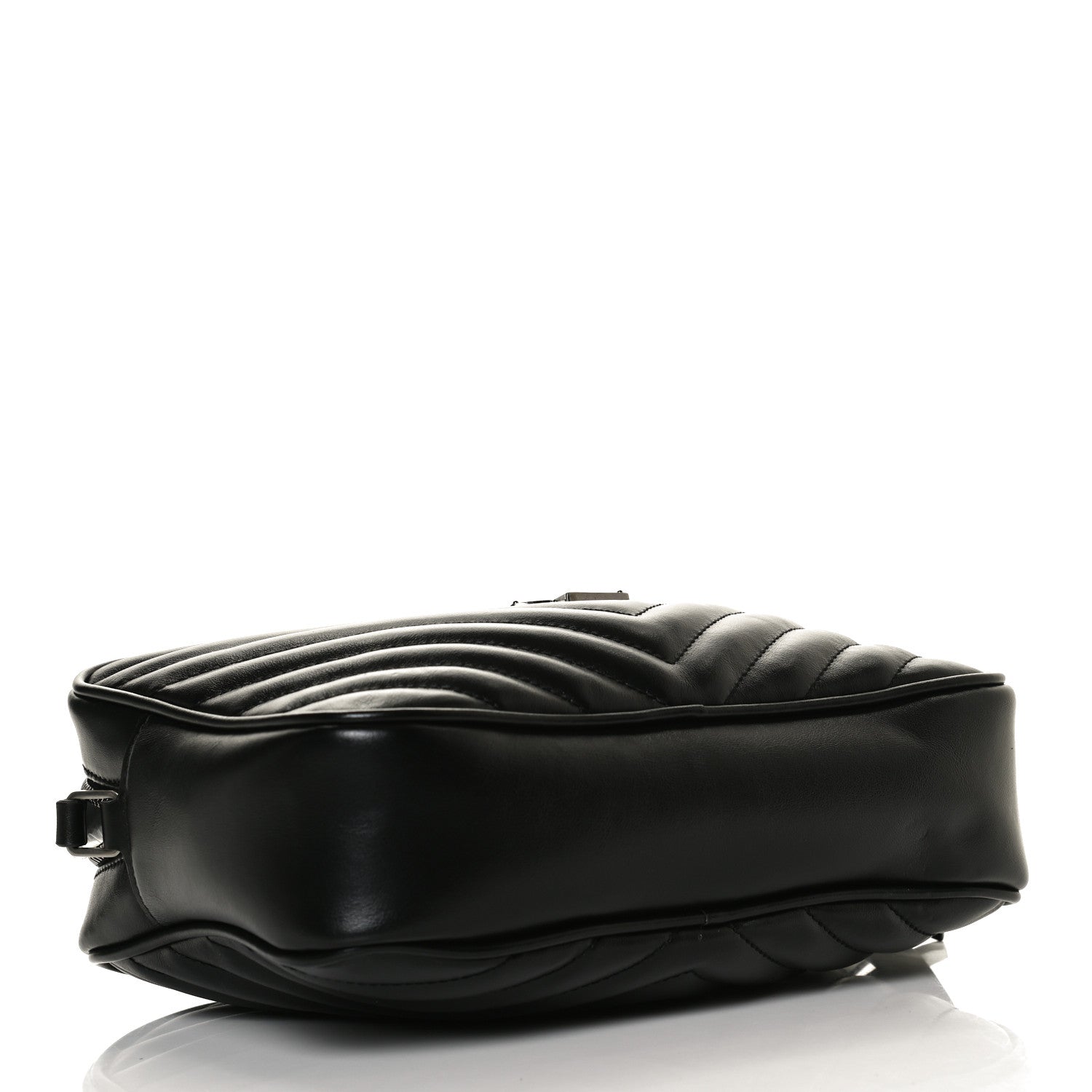 Saint Laurent Calfskin Matelasse Monogram Lou Camera Bag Black 4 of 13