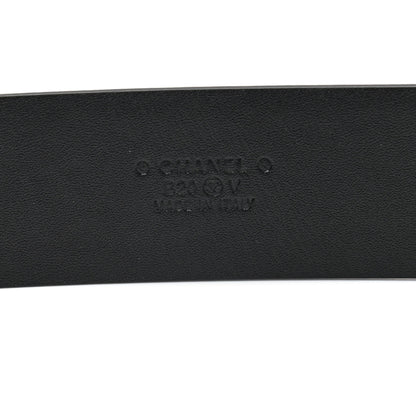 Chanel Calfskin Crystal Metal Quilted CC Belt 80 32 Black 6 of 8