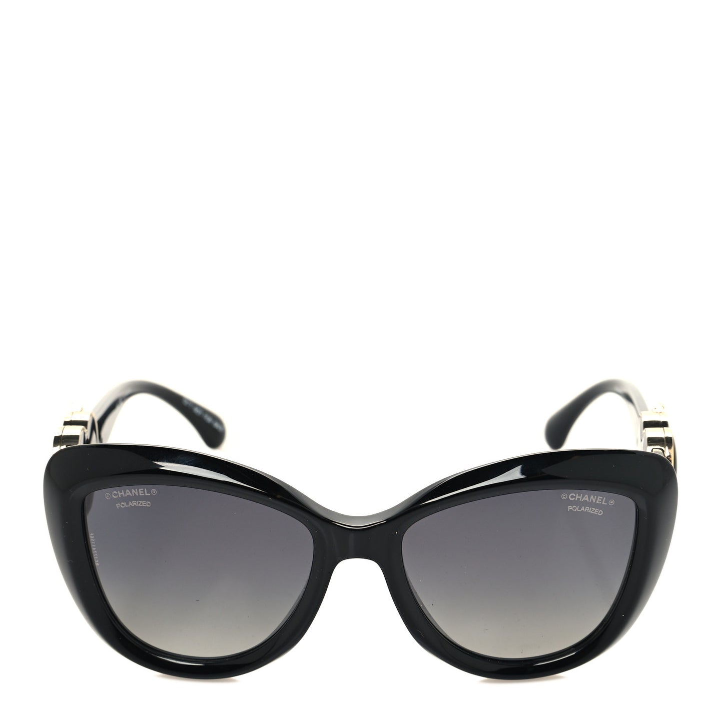 Acetate Enamel Heart Butterfly Sunglasses 5417 Black