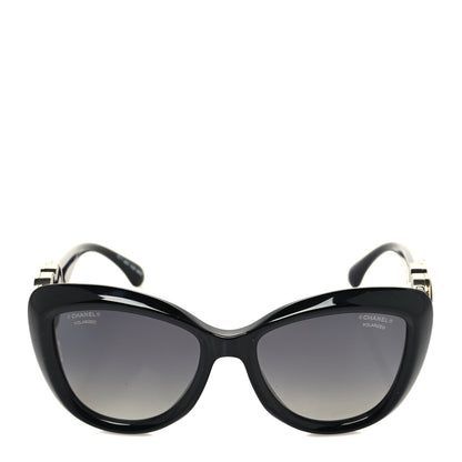 Chanel Acetate Enamel Heart Butterfly Sunglasses 5417 Black 2 of 10